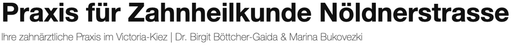 Logo von Zahnarztpraxis Dr. Birgit Böttcher-Gaida, Marina Bukovezki